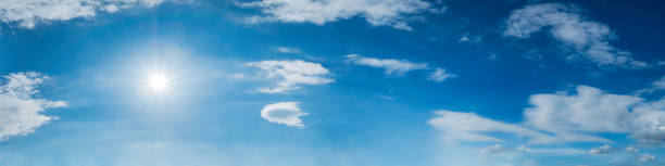 istock Panorama sky with cloud on a sunny day. 1157594758