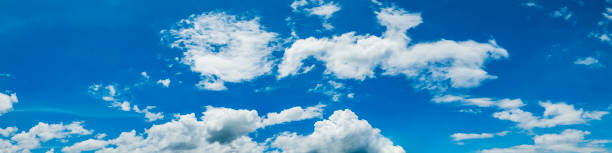 istock Panorama sky with cloud on a sunny day. 1157594813