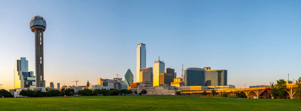 istock Dallas Texas evening skyline 1157595141