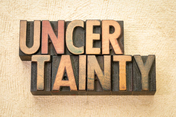 istock uncertainty word abstract in wood type 1157610552