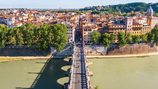Bridge of Sant'Angelo in Rome, Italy