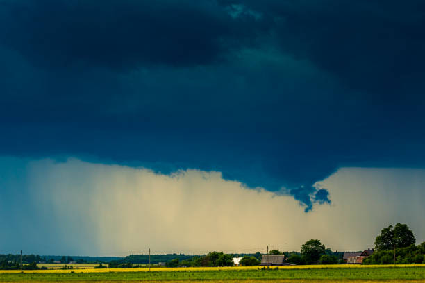 istock Tornadic supercell storm in the fields, Lithuania, Europe 1157612886