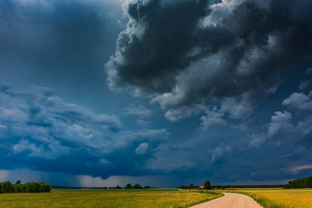 istock Tornadic supercell storm in the fields, Lithuania, Europe 1157612899
