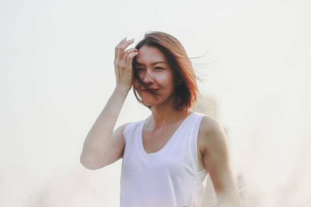 istock Blurred images, women standing in the meadow 1157615401