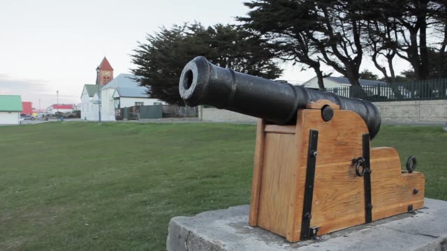 Old Cannon In Port Stanley, Falkland Islands (Islas Malvinas).