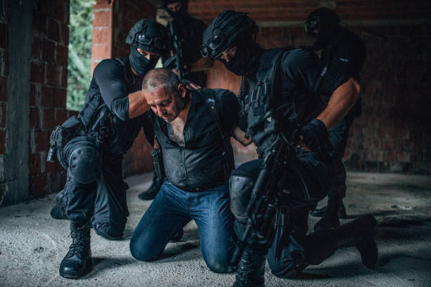 istock Police Arresting Gangster 1157633247