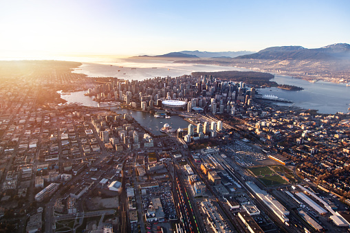 Aerial View of Vancouver Downtown
