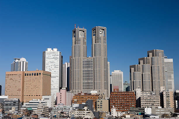 istock Shinjuku  office tower street 115765644