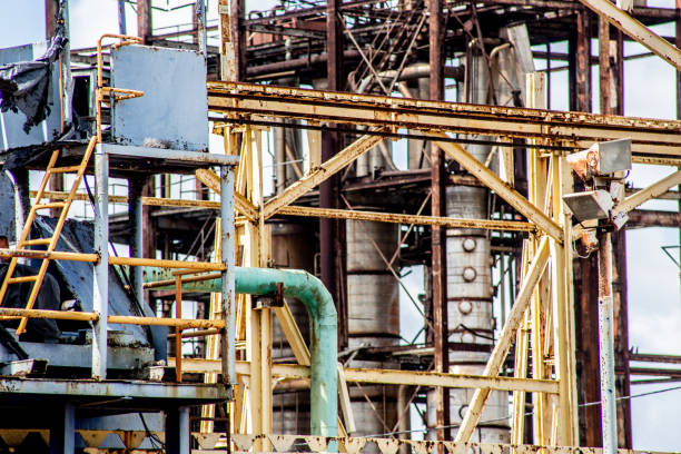 Former abandoned oil manufacturing plant