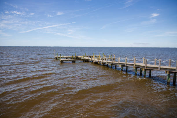 Dramatic sunset photo overlooking Currituck Sound in Duck NC