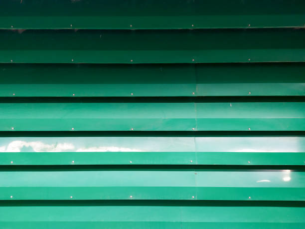 istock Green zinc metal sheet background 1157672432