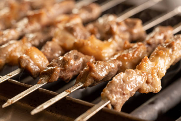 istock Chinese barbecue, electric oven roast mutton 1157679795