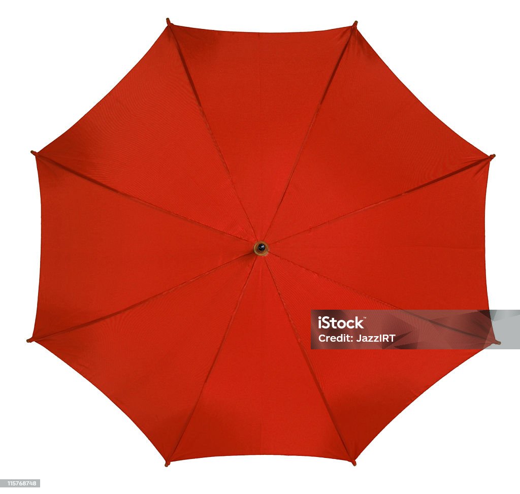 Roter Regenschirm - Lizenzfrei Regenschirm Stock-Foto