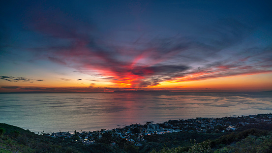 Evening Sunset Over San Clemente Beach, CA
