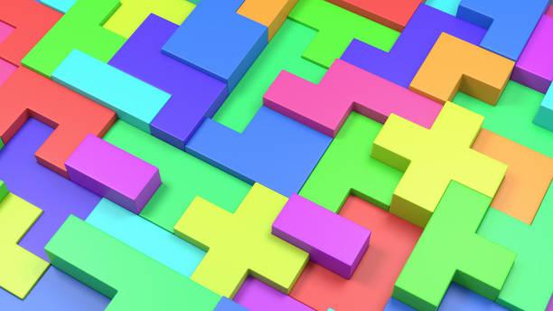 istock Colorful Blocks Combined, 3D Background 1157688506