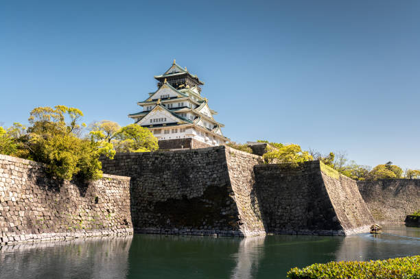 Osaka castle stock photo