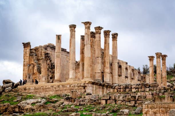istock Temple of Zeus at Jerash after Rain, Jordan 1157694359