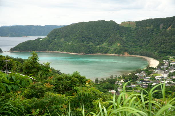 istock Heart-shaped bay in Amami Oshima 1157697765