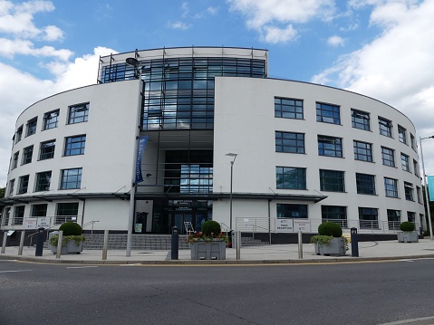 Uxbridge, London, England, UK - June 22nd 2019: Eastern Gateway Building, home of the Brunel Business School, Brunel University London