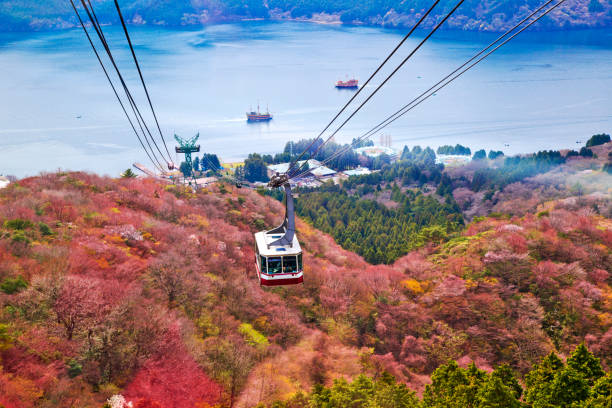 Mt. Komagatake Ropeway at Hakone, Kanagawa prefecture, Japan.