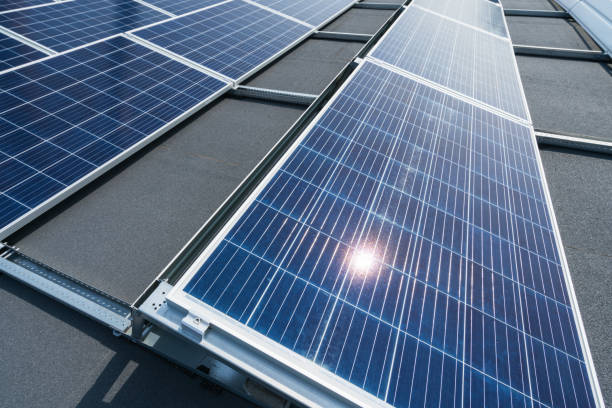 istock Solar panels on a sunny day 1157709027