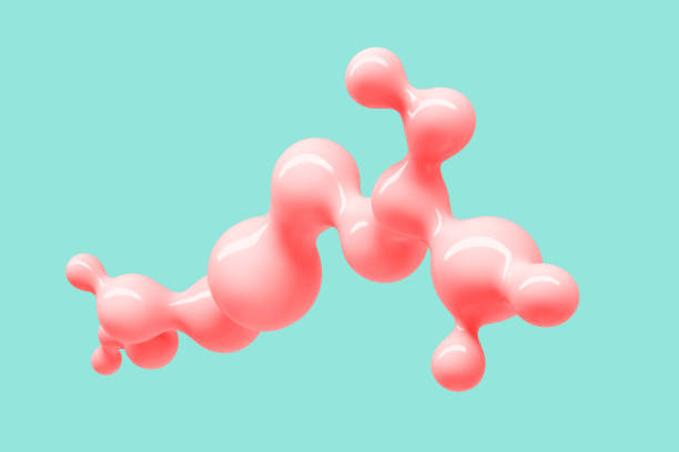 istock Abstract blue and pink three-dimensional background of many spheres separated from each other and resembling drops 3D illustration 3D rendering 1157709207