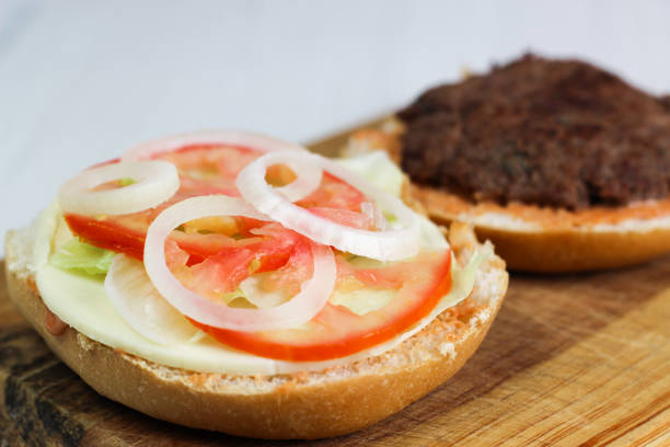Hamburger - Perfect - American Burger - Classic Cheeseburger Made the original on a white background.