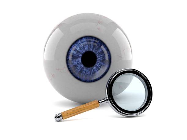 istock Eye ball with magnifying glass 1157710176