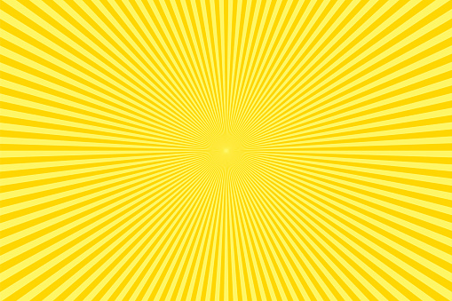 Sunbeams: Yellow rays background