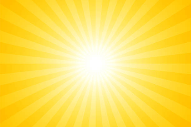 Sunbeams: Bright rays background Sunbeams: Bright rays background yellow background pattern stock illustrations