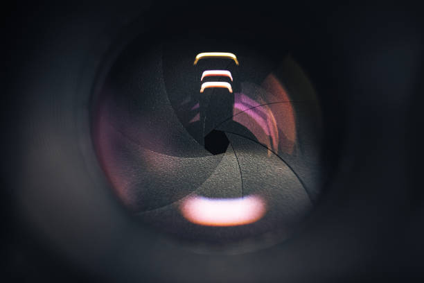 istock Close up Beautiful Camera Lens background. Macro view. 1157724907