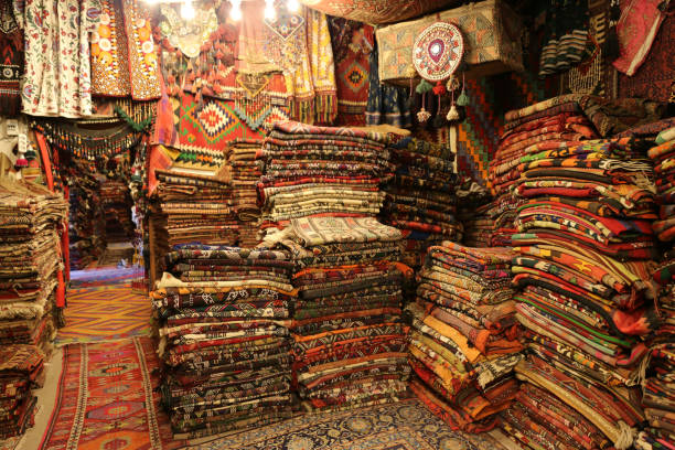 istock Turkish Traditional Carpets in Goreme, Nevsehir, Turkey 1157728992