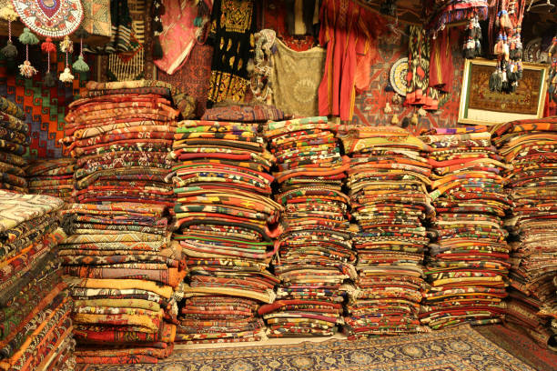 istock Turkish Traditional Carpets in Goreme, Nevsehir, Turkey 1157728996