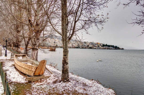 istock Kastoria in winter, Greece 1157732320