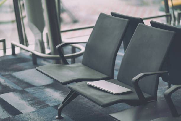 istock Passenger lost laptop computer in the airport 1157733627