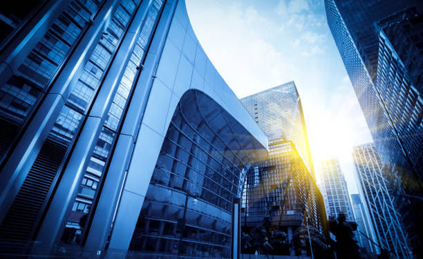 istock Modern buildings in urban skyscrapers, 1157735450