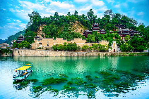 Beautiful ancient villages,Hongcun,Anhui Province,\nChina