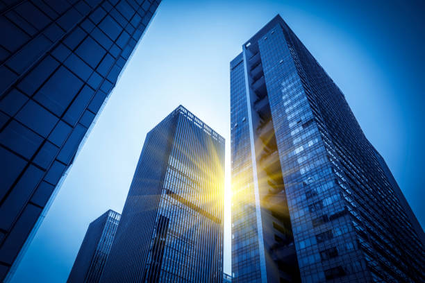 istock Modern buildings in urban skyscrapers, 1157742180