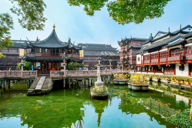 istock Traditional architecture in Town God's Temple, Shanghai 1157742821