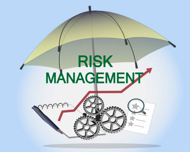 Concept of Risk Management. Strategy,Risk Management,Assessment,Plan,Review,Evaluate,Analysis. Concept of Risk Management. Strategy,Risk Management,Assessment,Plan,Review,Evaluate,Analysis. organization improvement risk finance stock illustrations