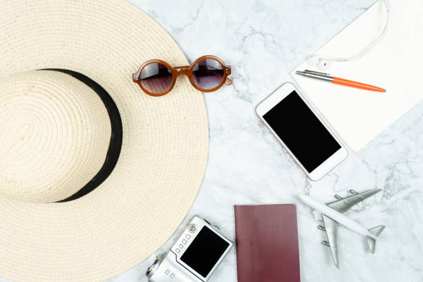 istock Travel accessories for vacation trip 1157746239