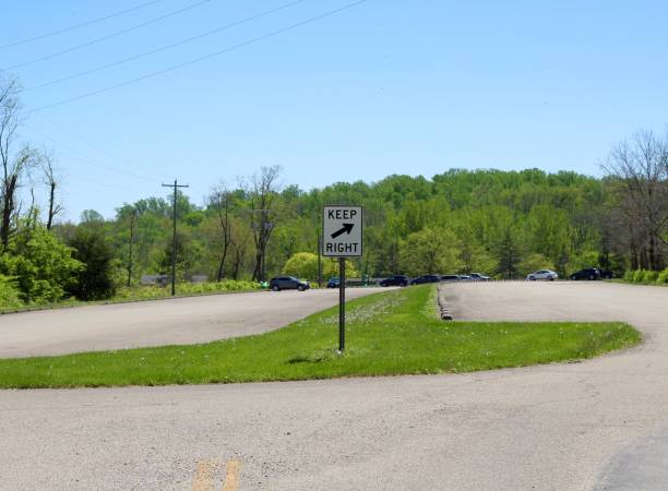 istock Road Sign in Parking Lot 1157749974