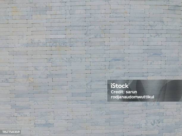 Background Of White Marble Brick Wall Textures Stock Photo - Download Image Now - Abstract, Alternative Rock, Antique