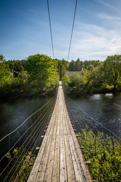 istock Suspension footbridge in Quebec. 1157753936