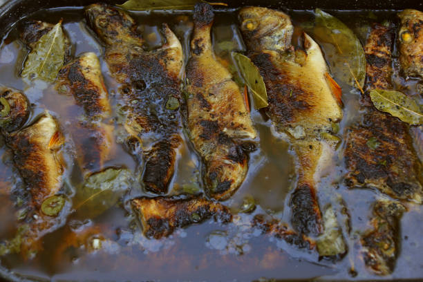 istock Traditional brine fish in Danube Delta 1157755117
