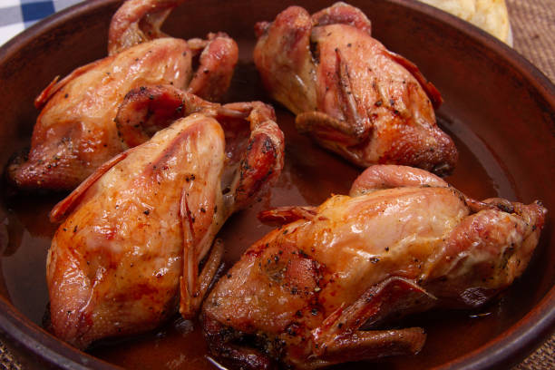 istock Roasted pigeon. Close-up. 1157756494