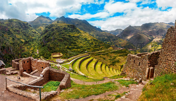 istock Inca ancient ruins at Pisac Archaeological site, Peru 1157756796