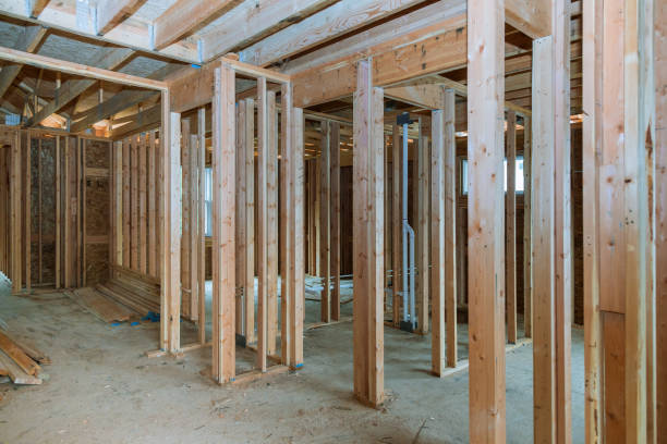 istock Framing beam of new house under construction home framing 1157761084