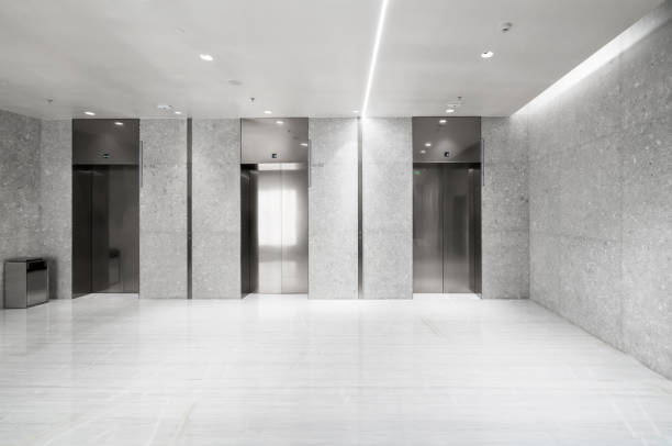 istock The elevator entrance is in the shopping mall 1157771014