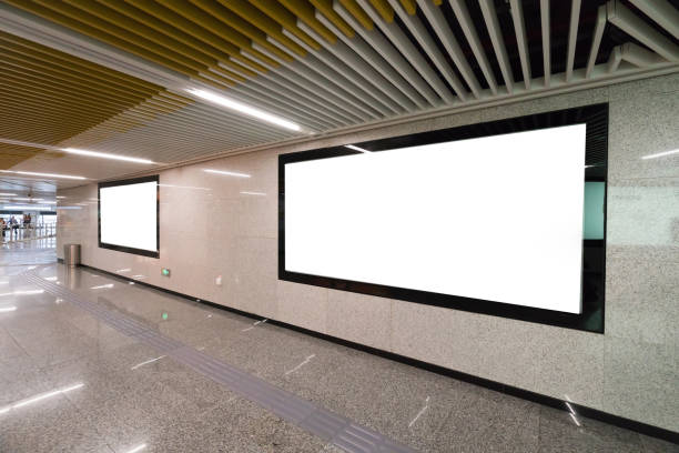 istock Light box advertising at subway station passageway 1157772516